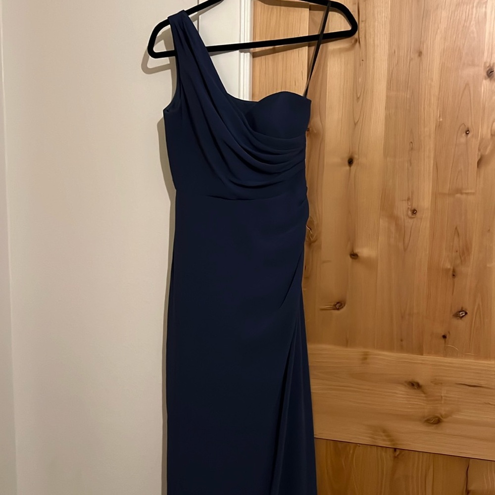 Blue bridesmaid dress